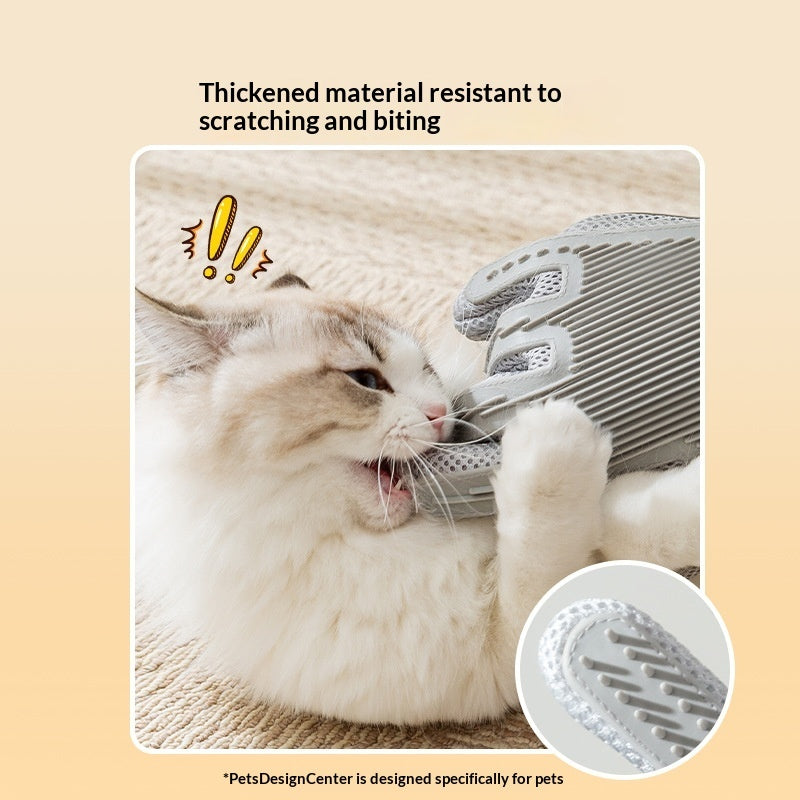 Double-Sided Pet Grooming & Cleaning Glove – Multi-Purpose Hair Remover for Pets - TailTiddy