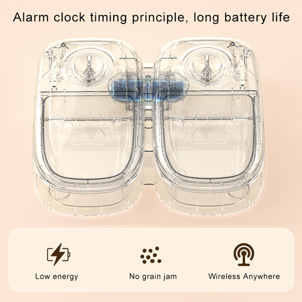 Automatic Pet Feeder Smart Food Dispenser For Cats Dogs Timer Stainless Steel Bowl - TailTiddy