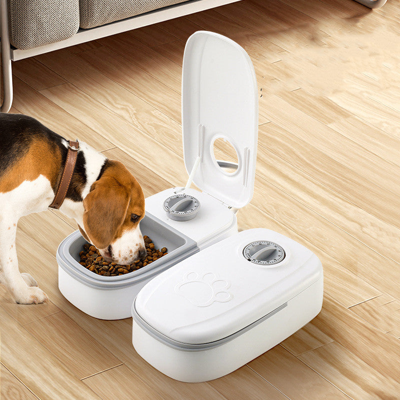 Automatic Pet Feeder Smart Food Dispenser For Cats Dogs Timer Stainless Steel Bowl - TailTiddy