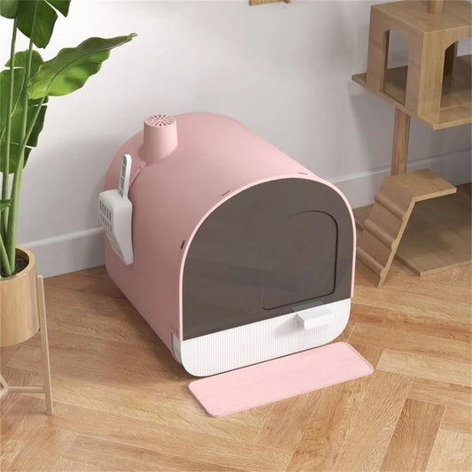 Fully Enclosed Cat Litter Box/Cat Litter Box - TailTiddy
