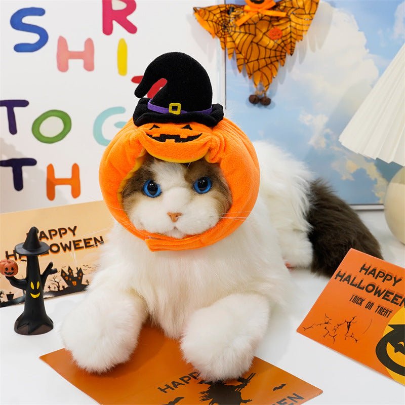 Halloween Pumpkin Vest for Dogs & Cats – Festive Pet Costume Harness for Small Animals - TailTiddy