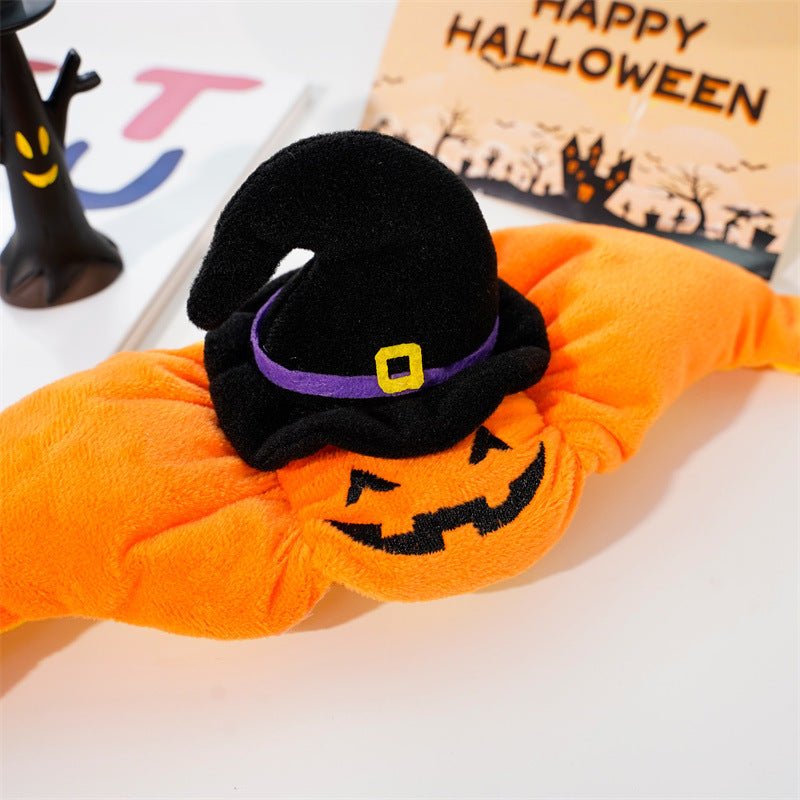 Halloween Pumpkin Vest for Dogs & Cats – Festive Pet Costume Harness for Small Animals - TailTiddy