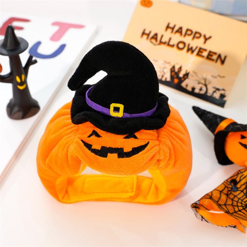 Halloween Pumpkin Vest for Dogs & Cats – Festive Pet Costume Harness for Small Animals - TailTiddy