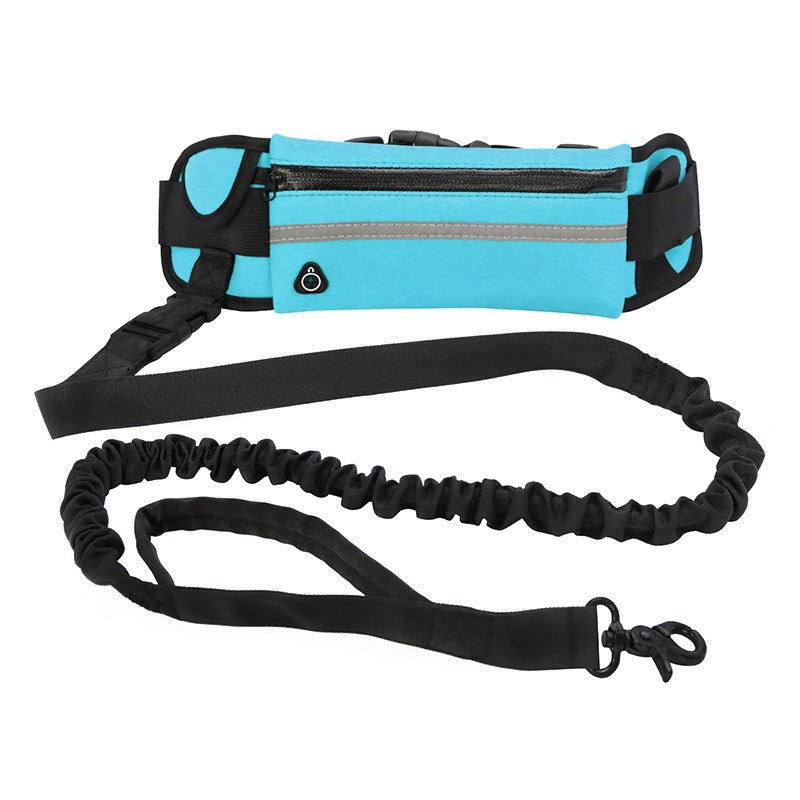 Hands-Free Dog Leash – Pet Walking and Training Belt with Shock-Absorbing - TailTiddy