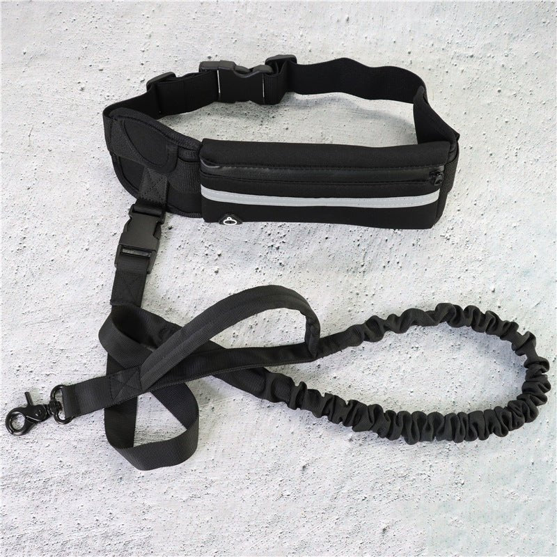 Hands-Free Dog Leash – Pet Walking and Training Belt with Shock-Absorbing - TailTiddy