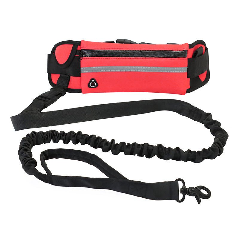 Hands-Free Dog Leash – Pet Walking and Training Belt with Shock-Absorbing - TailTiddy