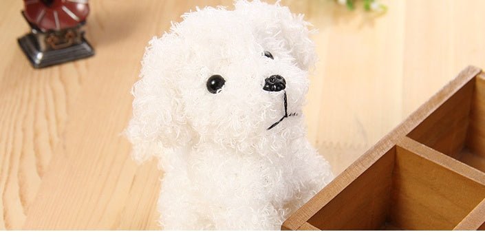 Long-Haired Dog Pendant – Pet Doll Teddy Dog Toy & Bag Accessory - TailTiddy