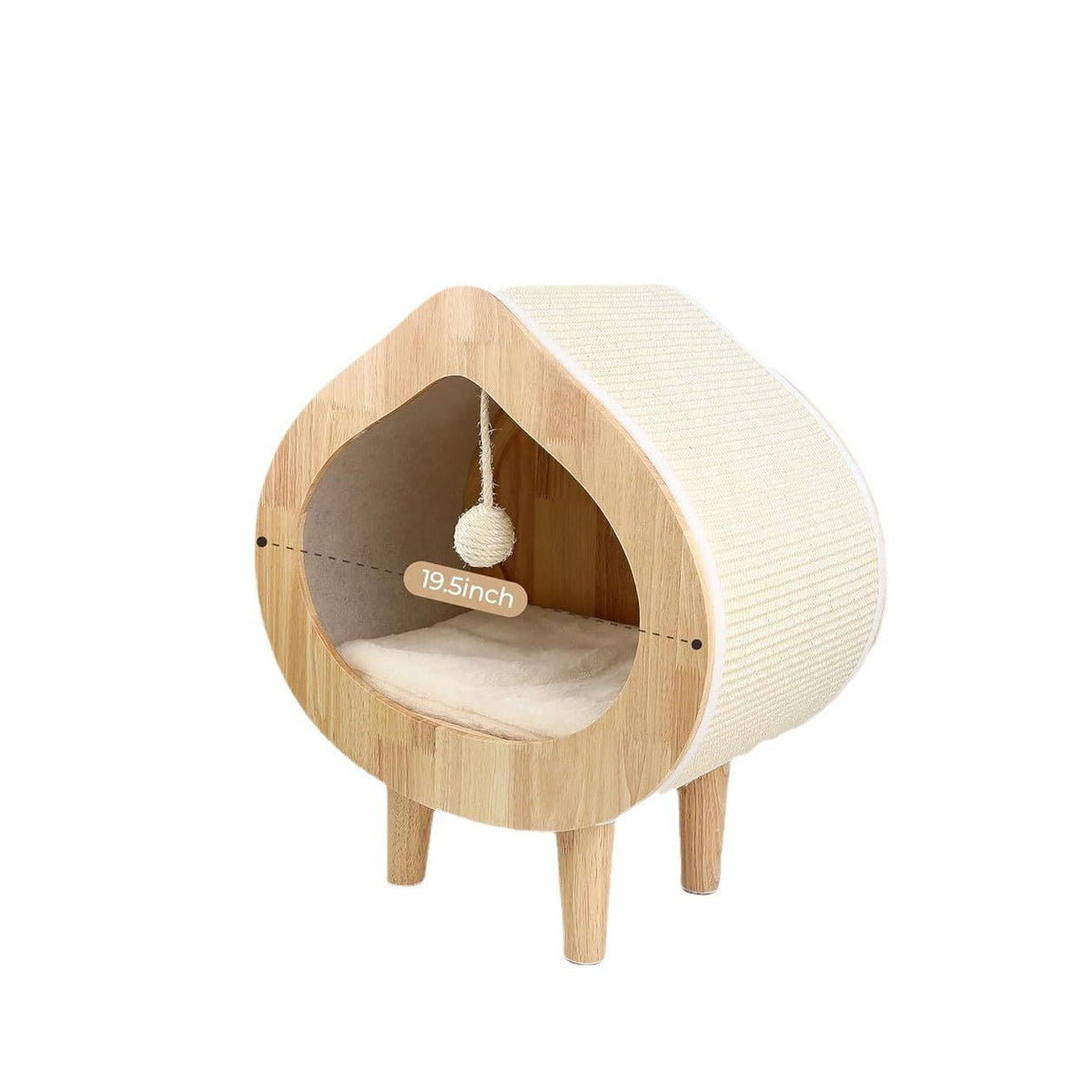 Luxury Indoor Cat Bed Modern Wooden Pet Cat Kennel - TailTiddy