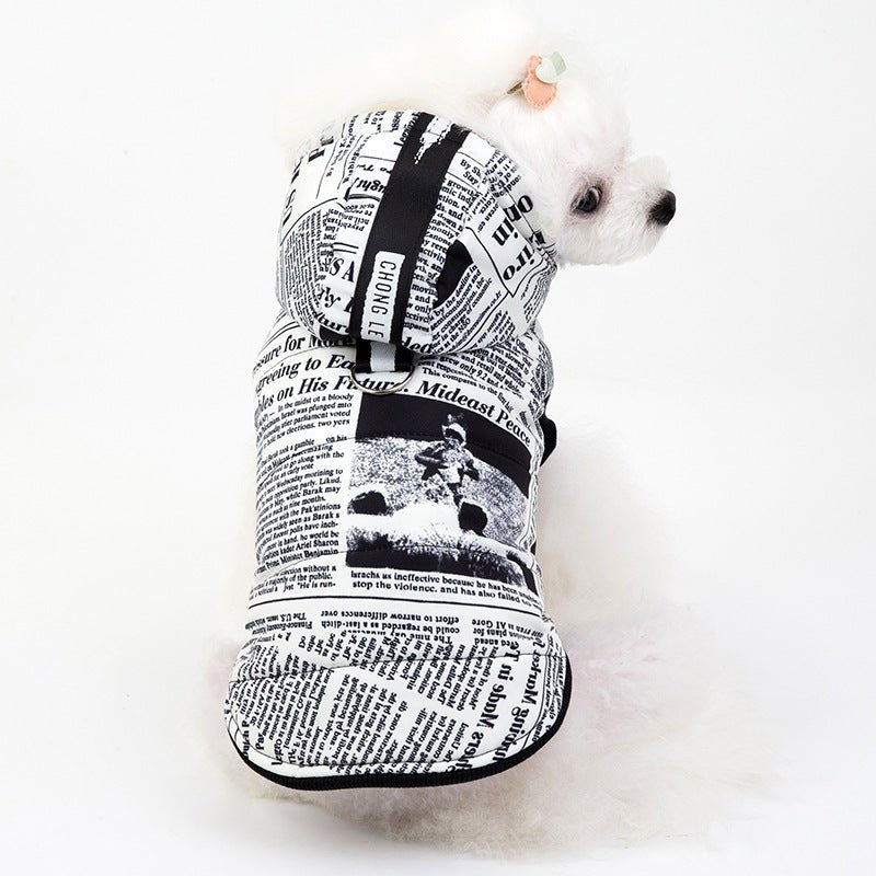 Newspaper cotton pet clothes - TailTiddy