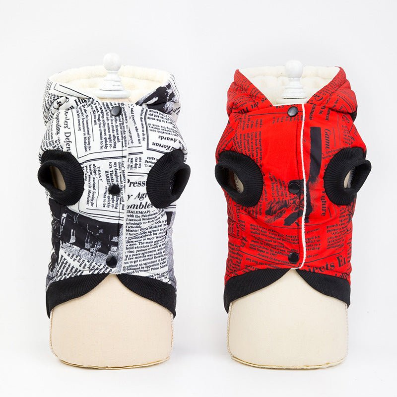 Newspaper cotton pet clothes - TailTiddy