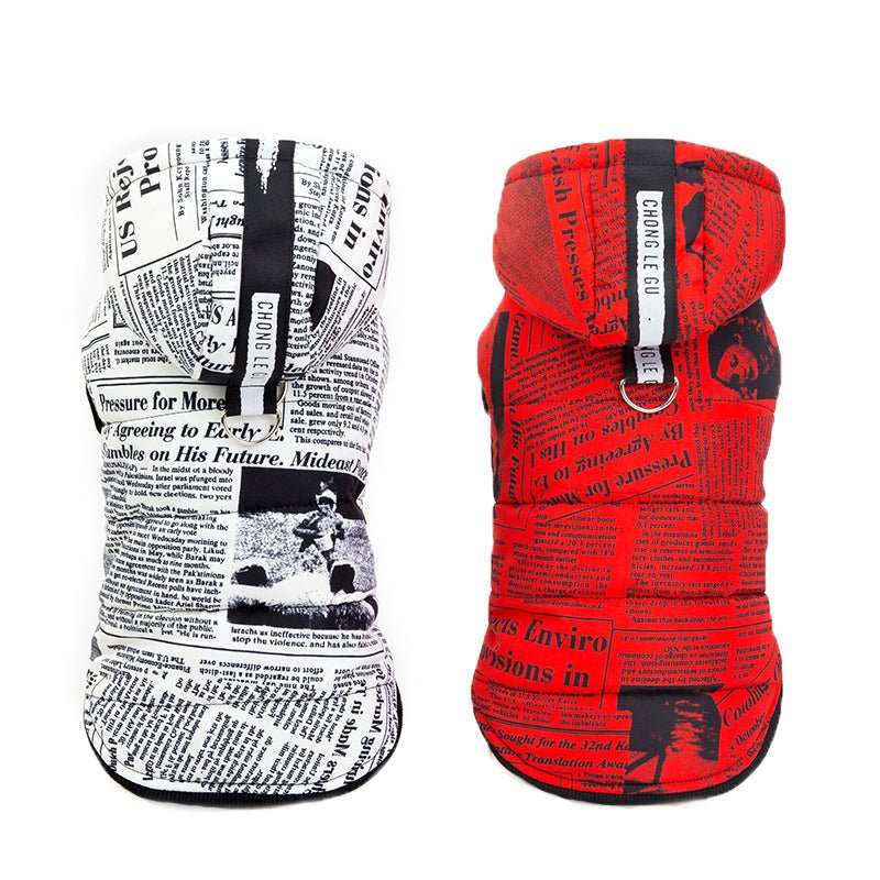 Newspaper cotton pet clothes - TailTiddy