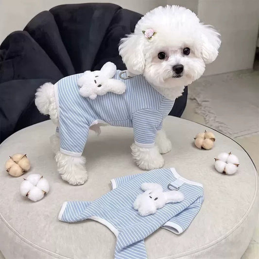 Pet Dog Thermal Four-Legged Fleece Jacket with Belly Cover – Winter & Autumn Apparel - TailTiddy
