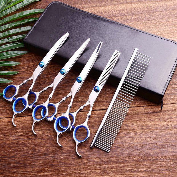 Pet Grooming Scissors – High-Carbon Stainless Steel Precision Shears - TailTiddy