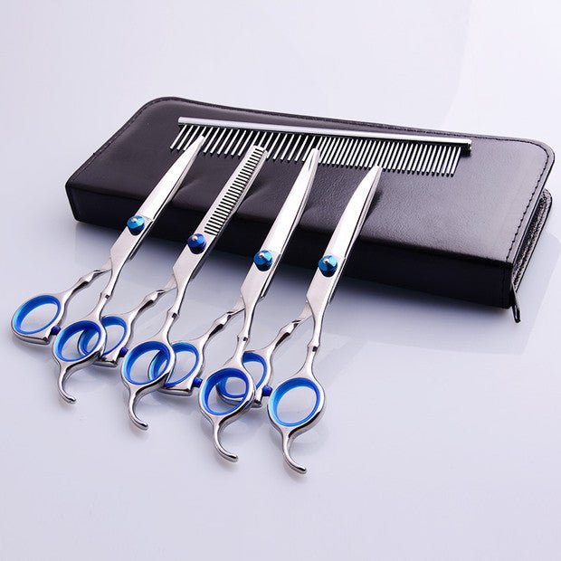 Pet Grooming Scissors – High-Carbon Stainless Steel Precision Shears - TailTiddy