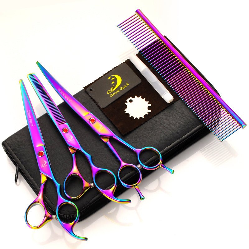 Pet Grooming Scissors – High-Carbon Stainless Steel Precision Shears - TailTiddy