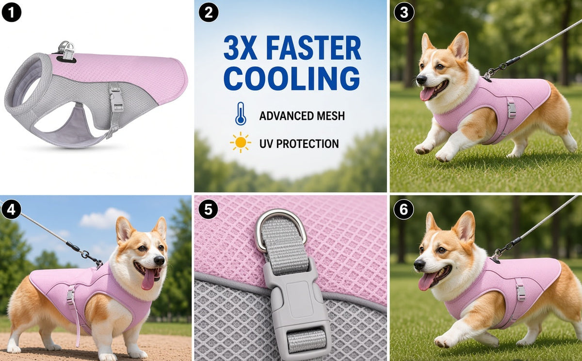 Breathable Cooling Vest for Dogs - TailTiddy