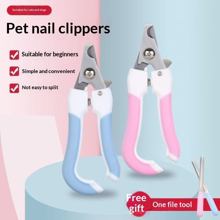 Professional Stainless Steel Pet Nail Clippers for Dogs – Ergonomic Grooming Tool - TailTiddy