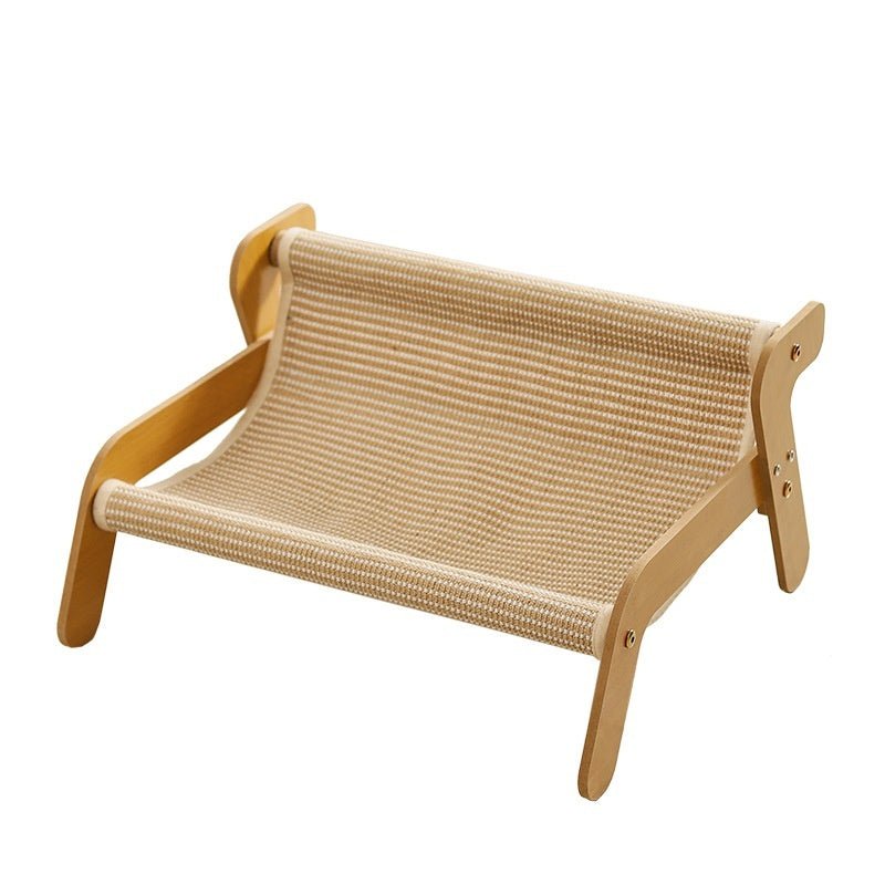 Recliner Cat Scratch Board & Nest – Scratch-Resistant Cat Bed with Linen Cover - TailTiddy