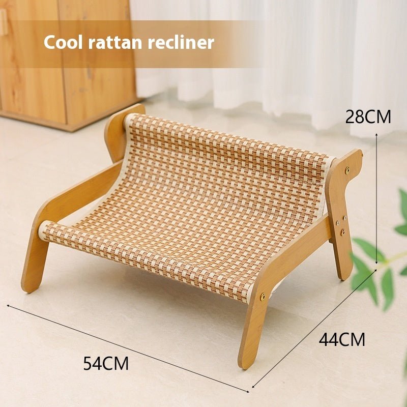 Recliner Cat Scratch Board & Nest – Scratch-Resistant Cat Bed with Linen Cover - TailTiddy