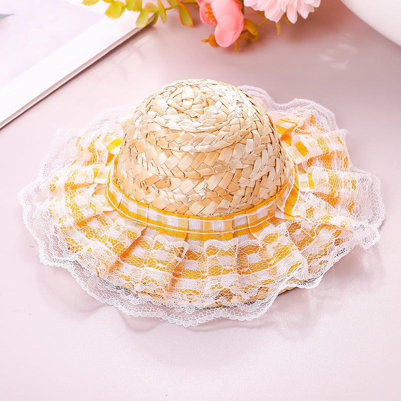 Retro-cute Sun Hat For Pet Cats - TailTiddy