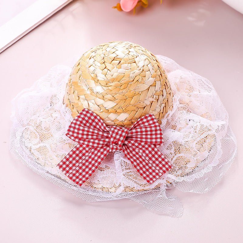 Retro-cute Sun Hat For Pet Cats - TailTiddy