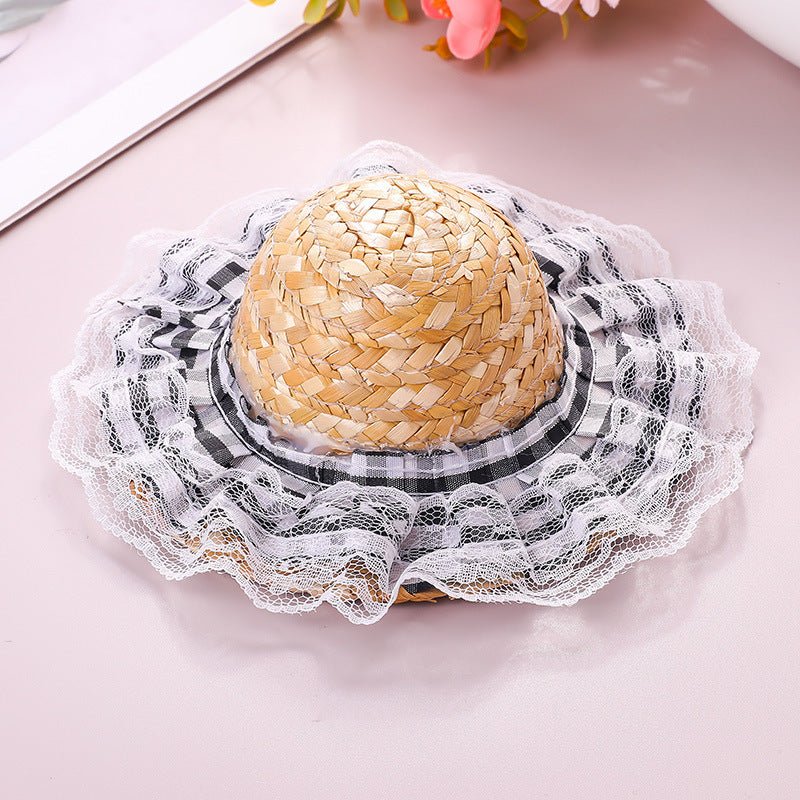 Retro-cute Sun Hat For Pet Cats - TailTiddy