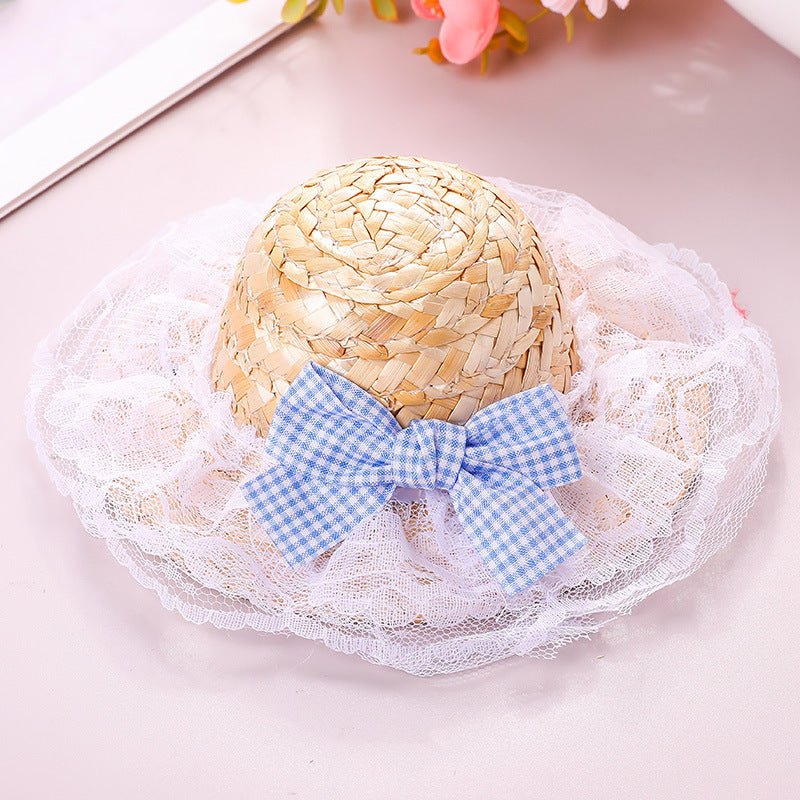 Retro-cute Sun Hat For Pet Cats - TailTiddy