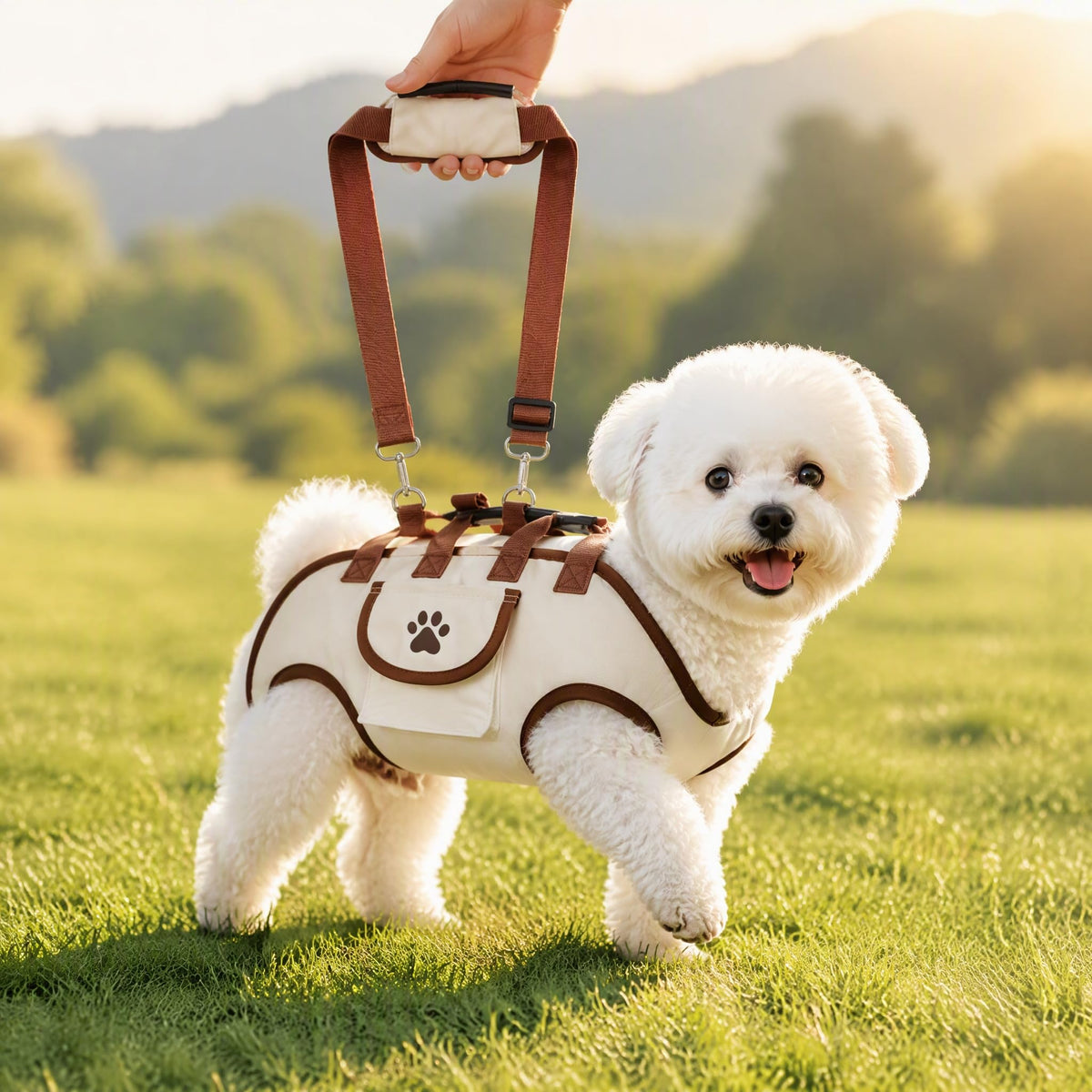 Small Dog Carrier Bag – Hands-Free Pet Carrier Purse with Shoulder Strap and Leash Function - TailTiddy