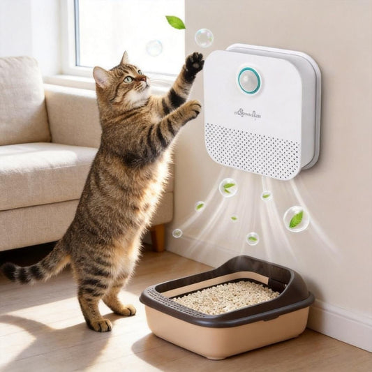 Smart Odor Eliminator for Cat Litter Box – Ozone Deodorizer & Sterilizer with Smart Sensing - TailTiddy
