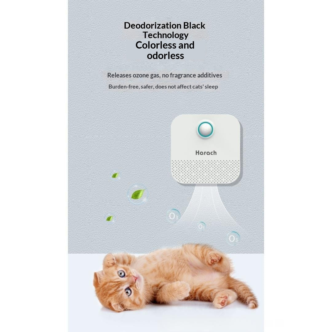Smart Odor Eliminator for Cat Litter Box – Ozone Deodorizer & Sterilizer with Smart Sensing - TailTiddy