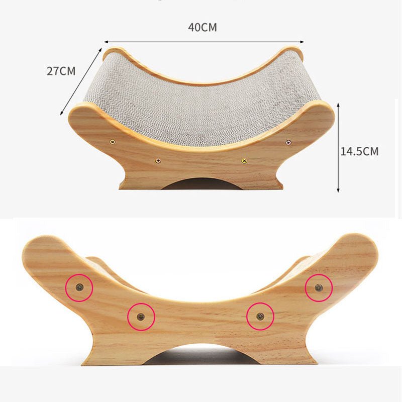 U-shaped bed cat toy cat paw grinder - TailTiddy
