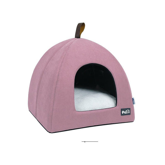 Warm Cat & Dog Nest with Plush Cushion (Pet House) - TailTiddy
