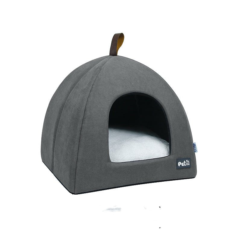 Warm Cat & Dog Nest with Plush Cushion (Pet House) - TailTiddy