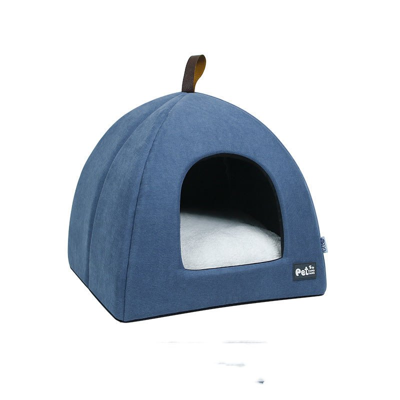 Warm Cat & Dog Nest with Plush Cushion (Pet House) - TailTiddy