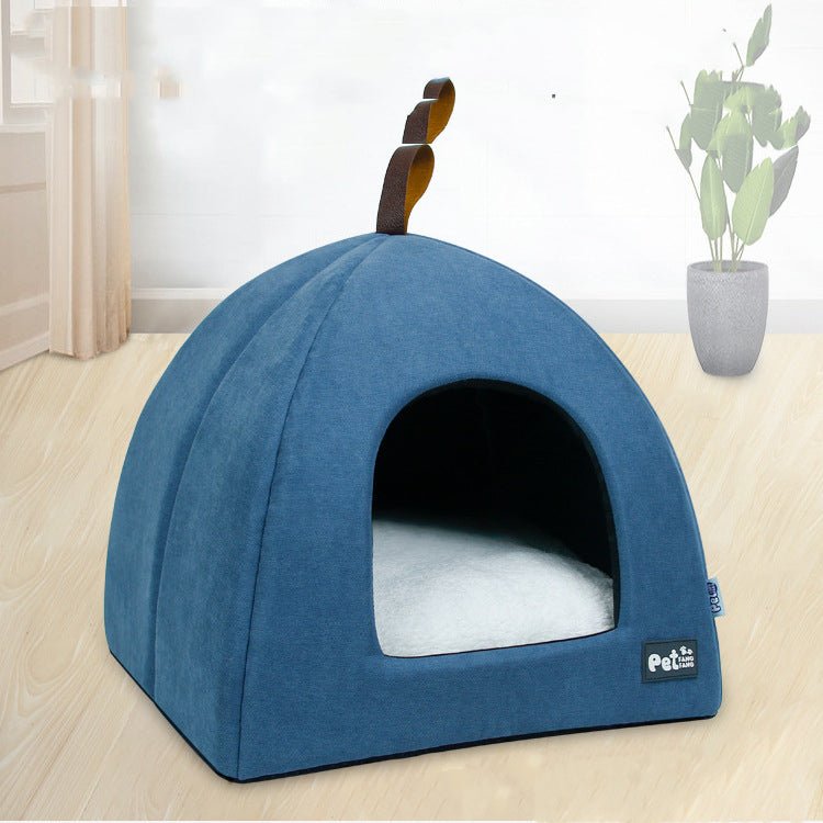 Warm Cat & Dog Nest with Plush Cushion (Pet House) - TailTiddy
