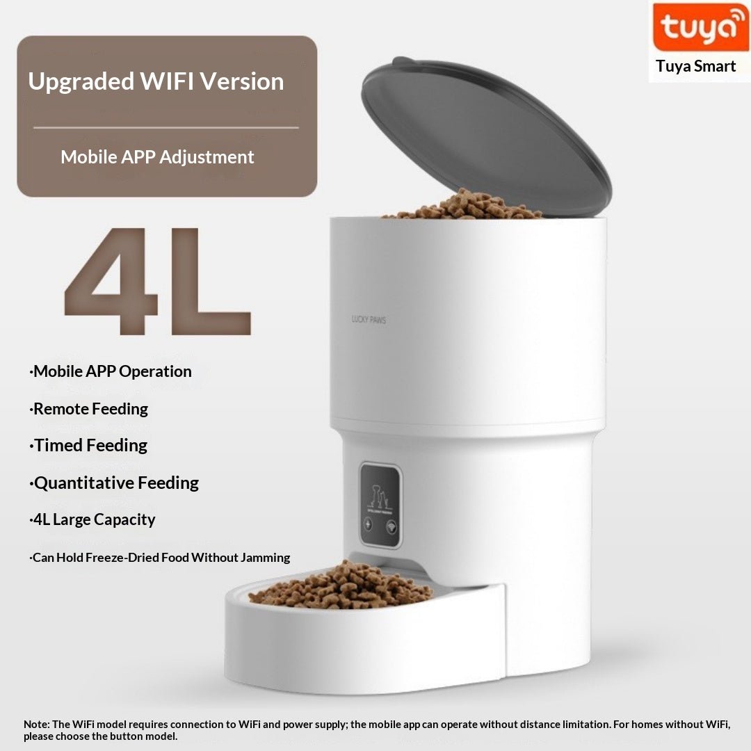 WiFi Smart Pet Feeder With App Control & Scheduled Feeding - TailTiddy