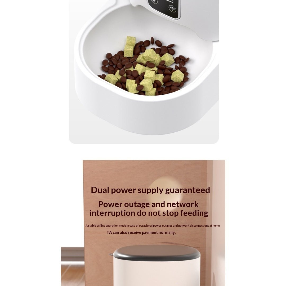 WiFi Smart Pet Feeder With App Control & Scheduled Feeding - TailTiddy