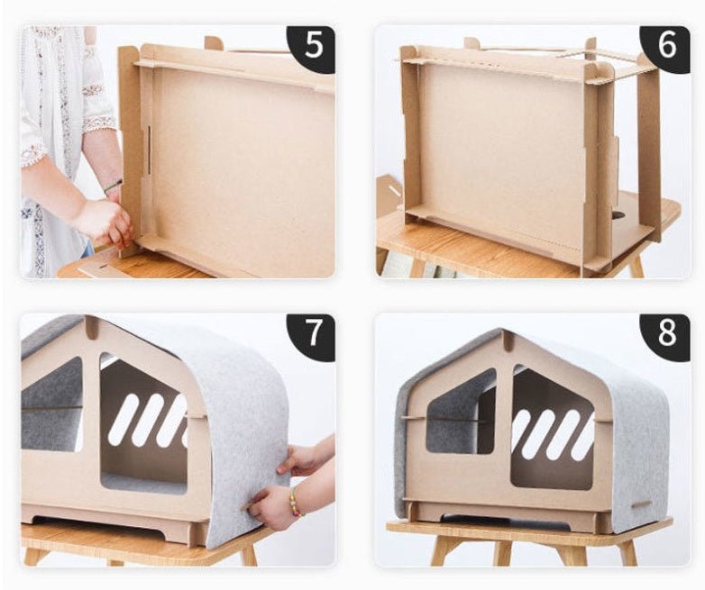 Wooden Cat House All Season Dog House - TailTiddy