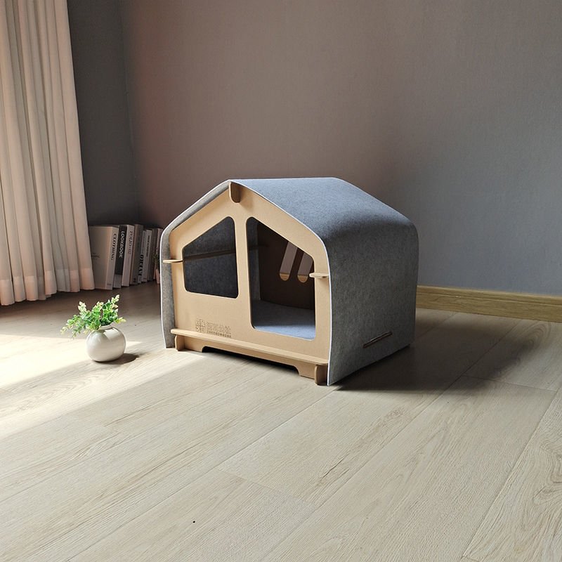 Wooden Cat House All Season Dog House - TailTiddy